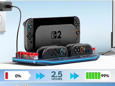 Charging Dock for Nintendo Switch 2 Controller V2