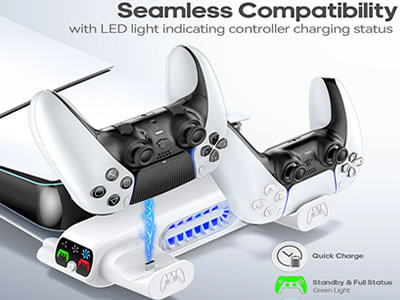 Dual PS5 Controller Charger