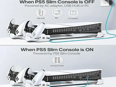 Dual PS5 Controller Charger