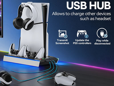 Tokluck PS5 Stand Vertical for PS5 Slim PlayStation