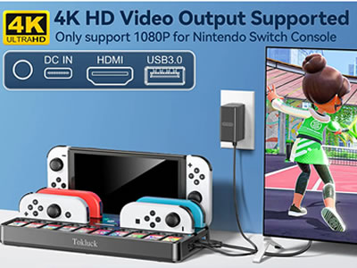 Tokluck Switch TV Dock with Joycon Charger