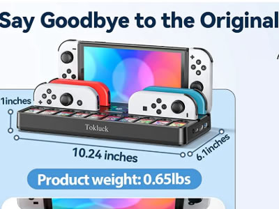 Tokluck Switch TV Dock with Joycon Charger
